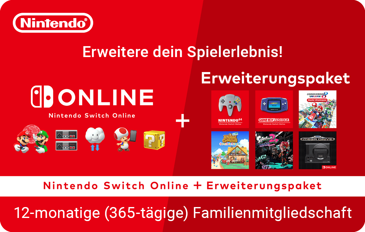 Nintendo Switch Online + Expansion Pass - 12 Month Family 69.99 EUR 69.99