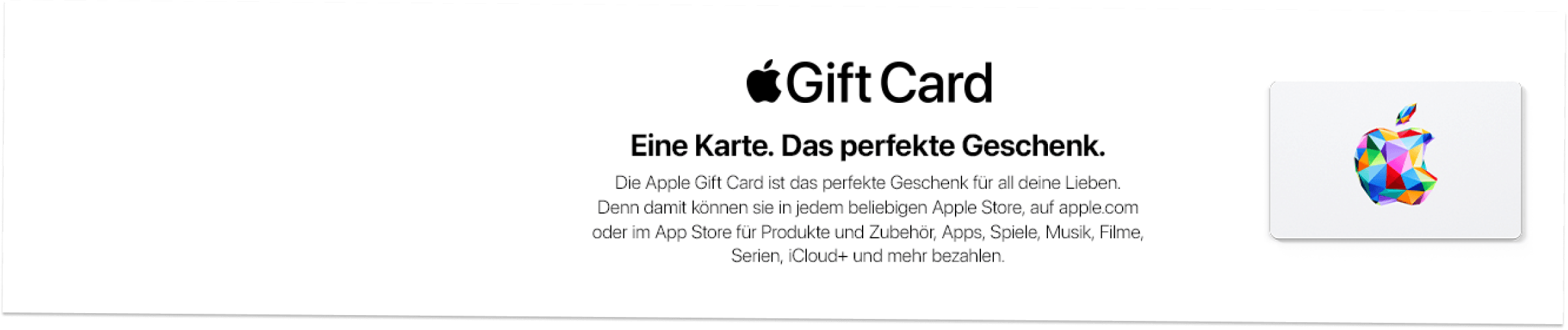Apple Gift Card Apple Gift Card