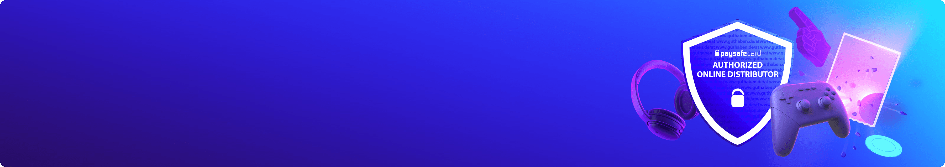 Paysafecard banner Paysafecard banner