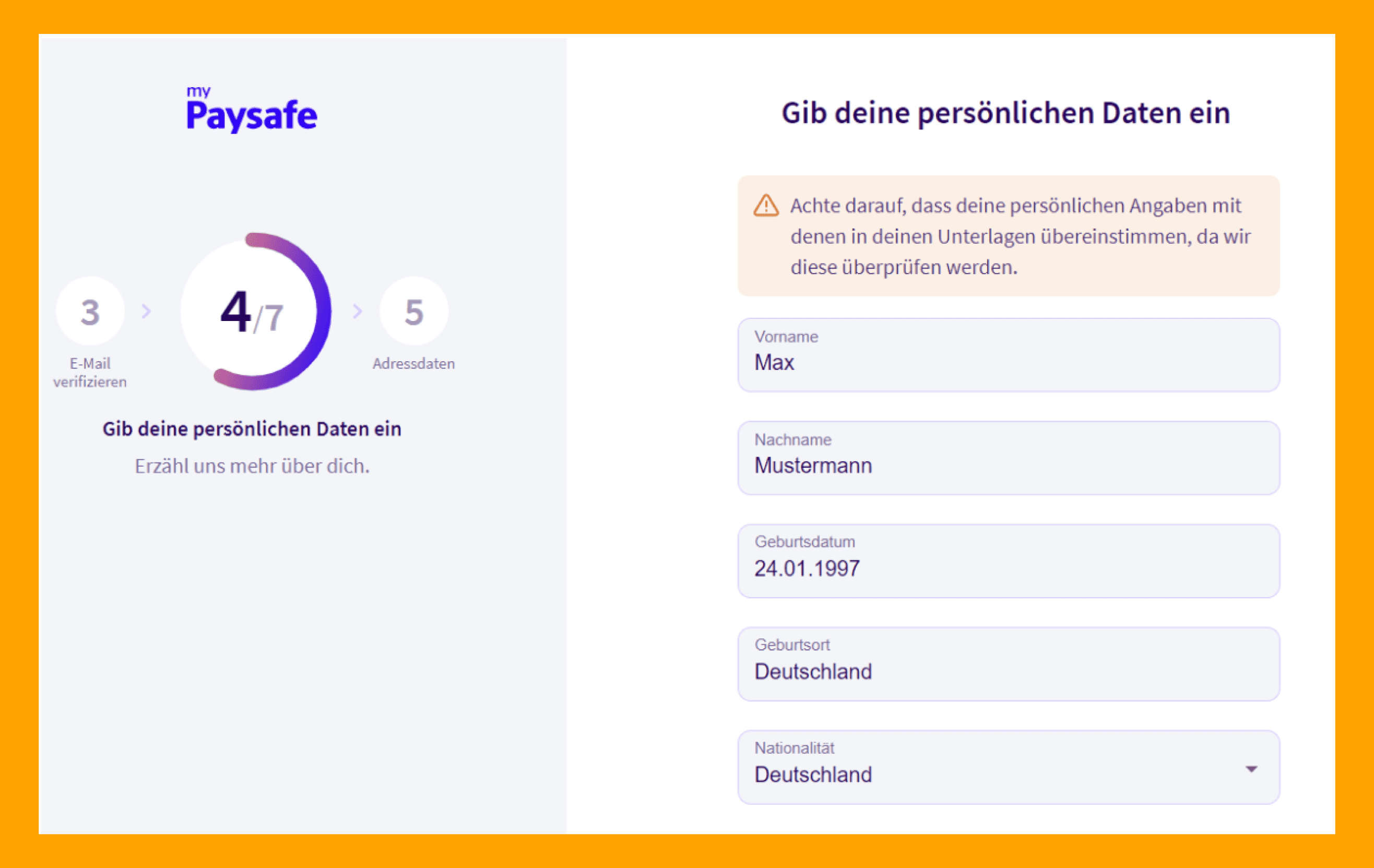 paysafecard konto einrichtung schritt 4