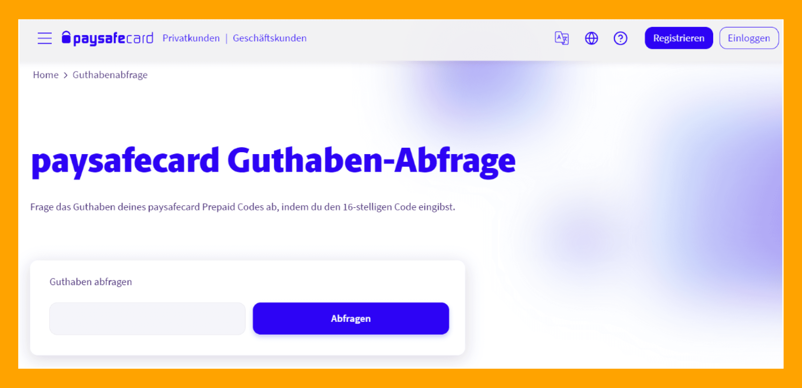 Wie kann ich mein paysafecard-Guthaben abfragen?
