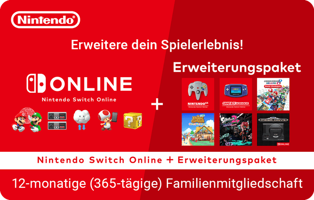 Nintendo Switch Online + Expansion Pass - 12 Month Family 69.99